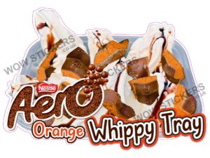 Aero Orange Chocolate Sauce Whippy Tray