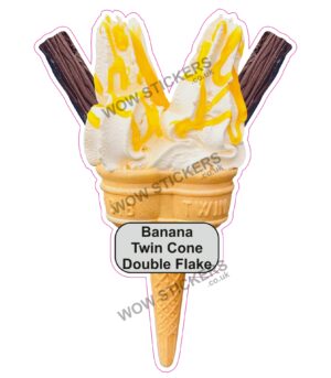 Banana Twin Cone Double Flake