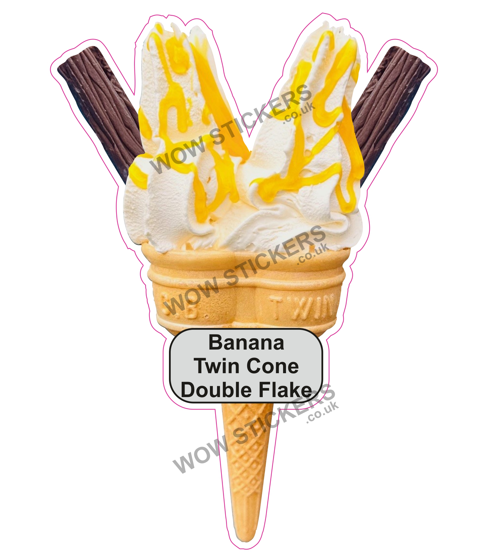 Banana Twin Cone Double Flake