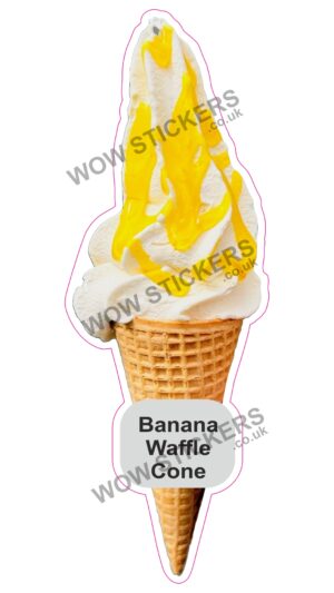 Banana Waffle Cone