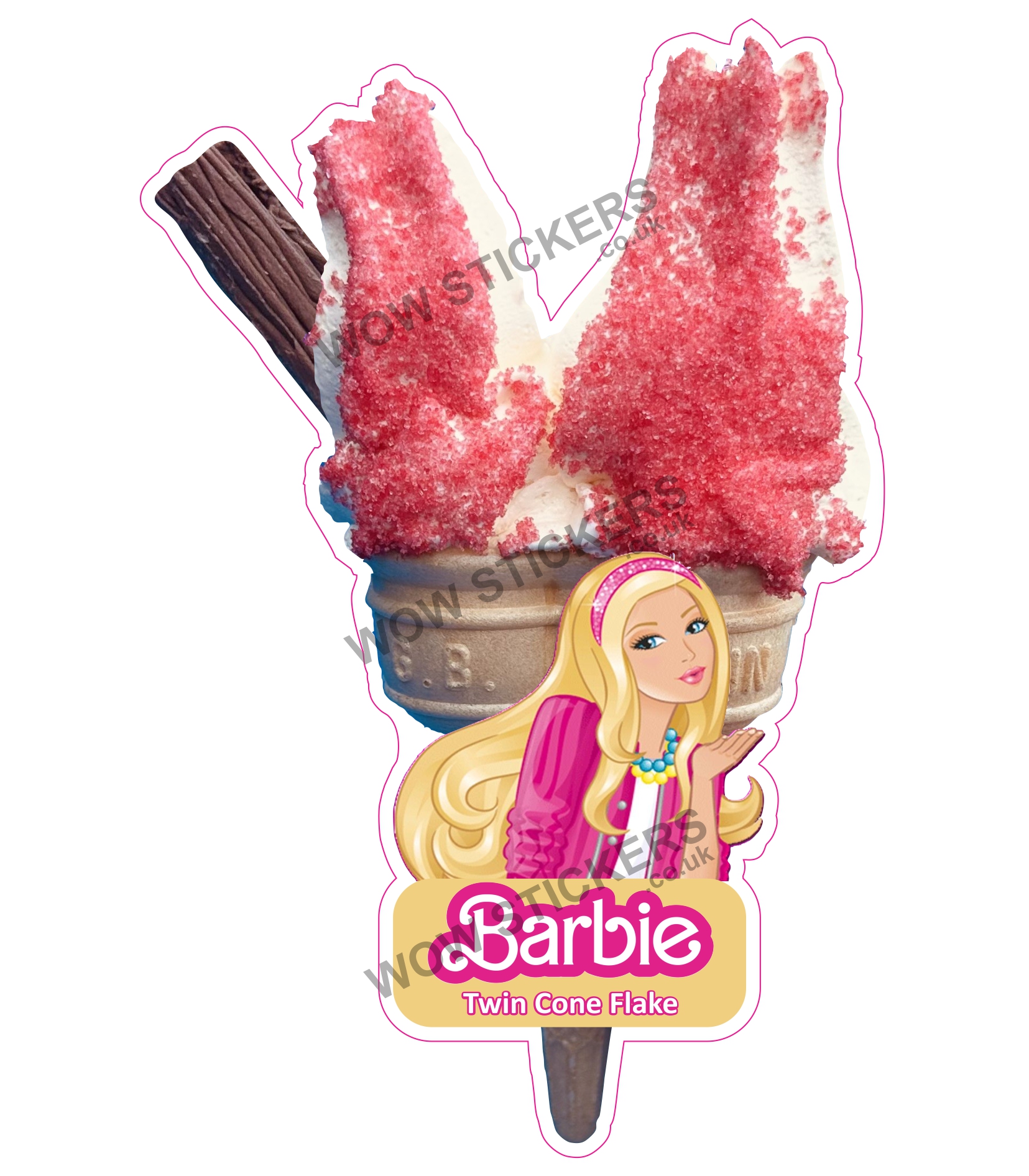 Barbie Twin Cone With Flake