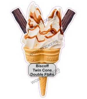 Biscoff Twin Cone Double Flake