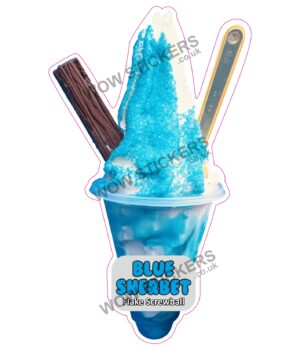 Blue Sherbet Flake Screwball