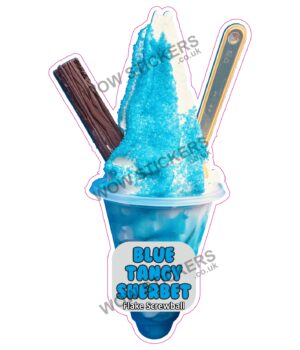 Blue Tangy Sherbet Flake Screwball