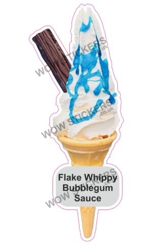 Bubblegum Flake Cone