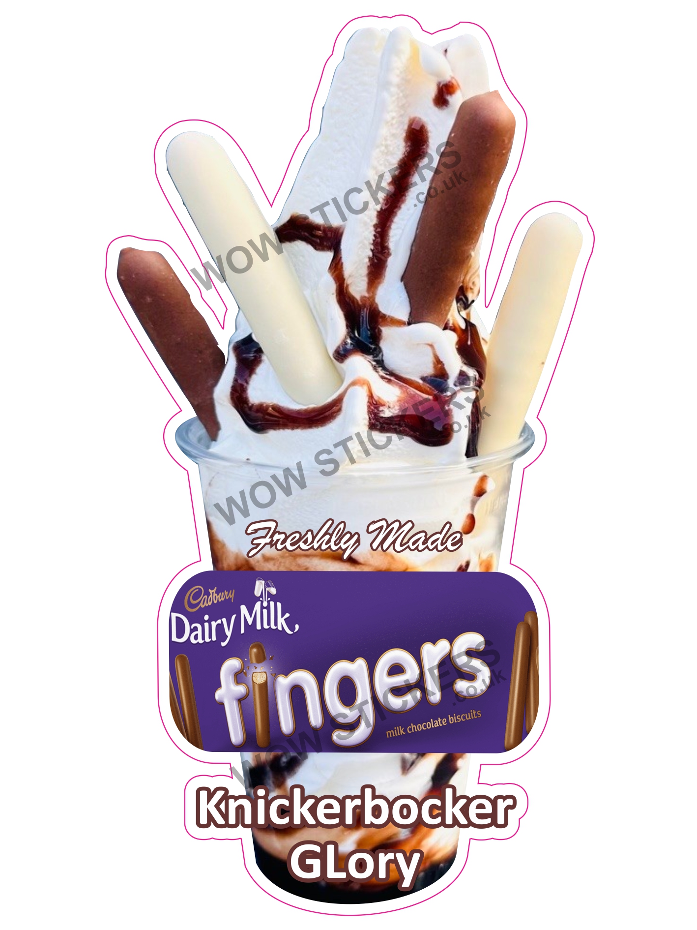 Cadbury Fingers Mixed Knickerbocker Glory