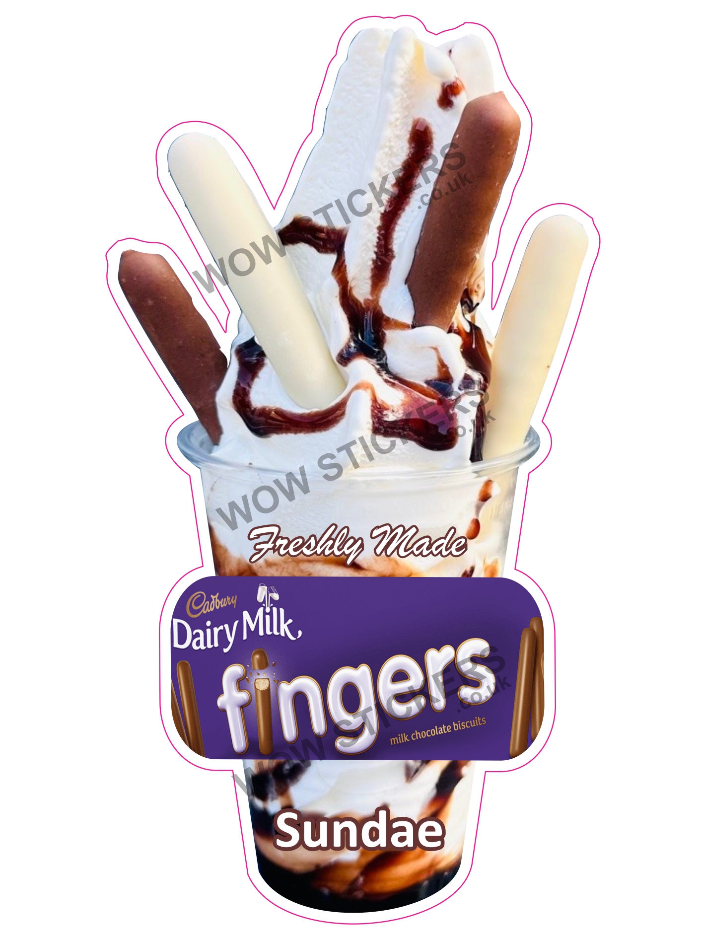 Cadbury Fingers Mixed Sundae