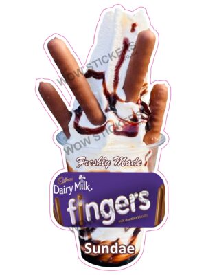 Cadbury Fingers Sundae