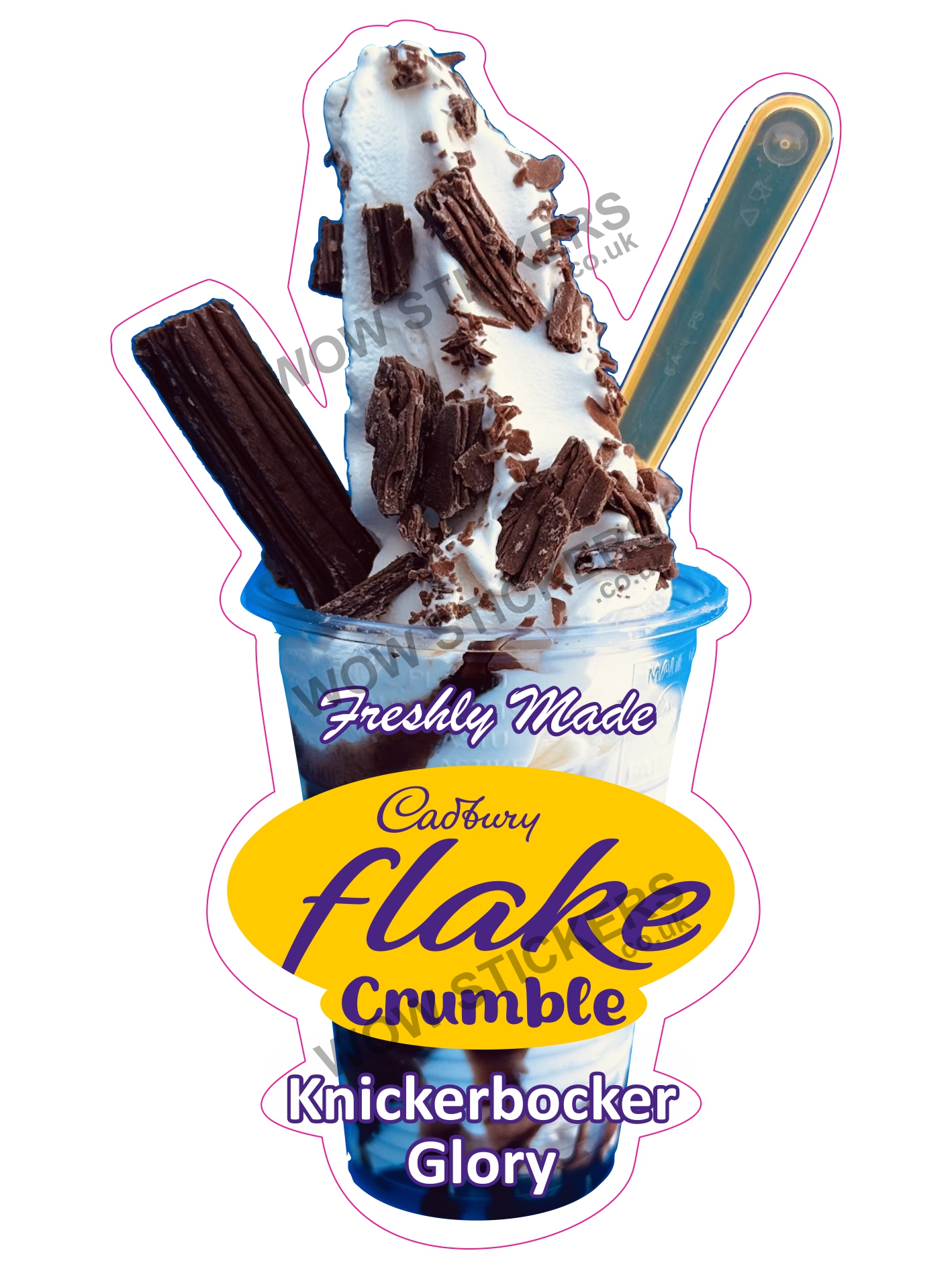Cadbury Flake Crumble Knickerbocker Glory