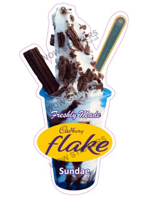 Cadbury Flake Sundae