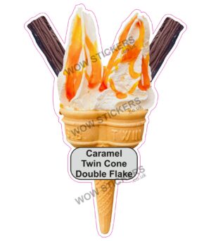 Caramel Twin Cone Double Flake