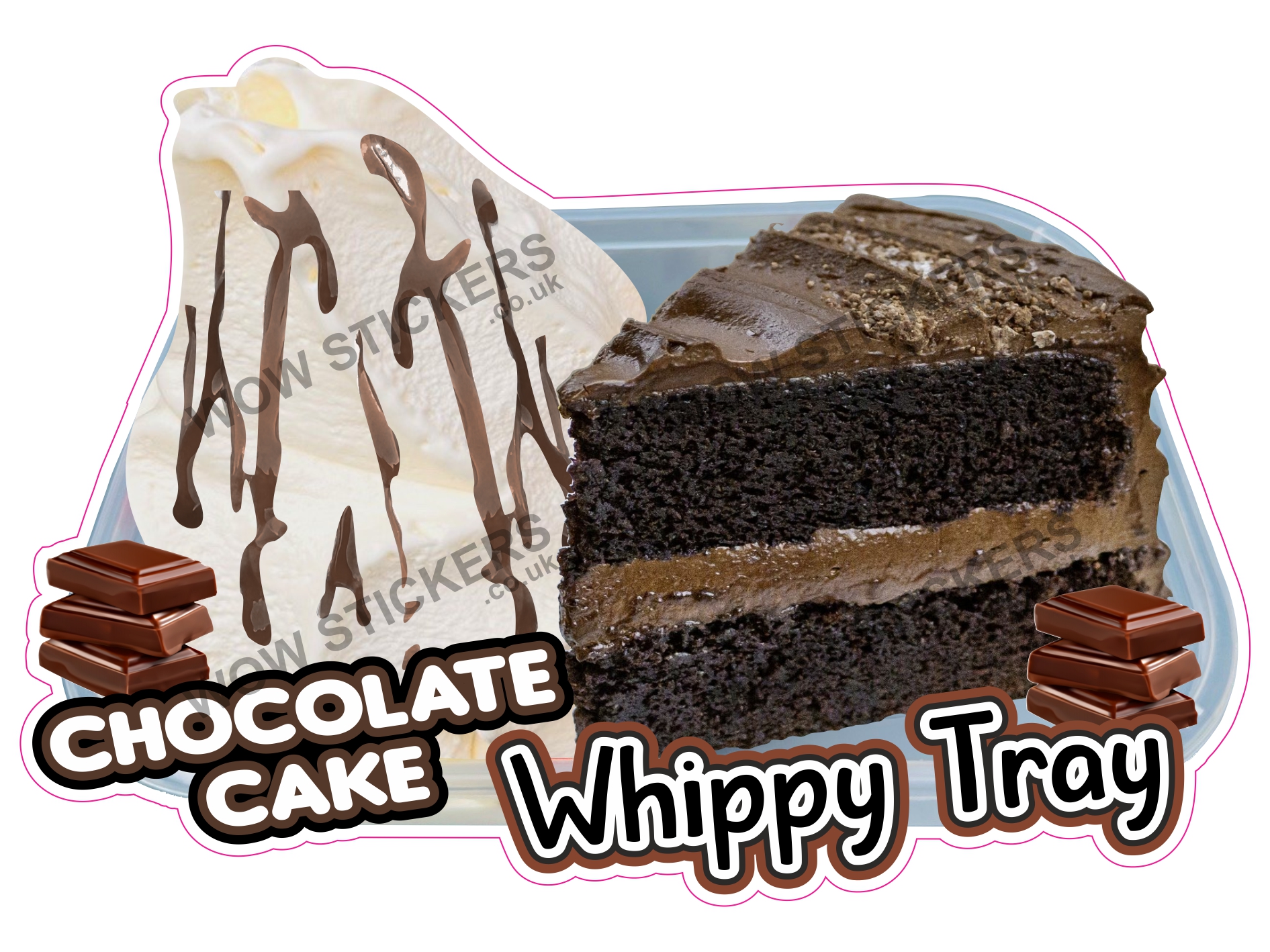Chocolate Cake Whippy Tray