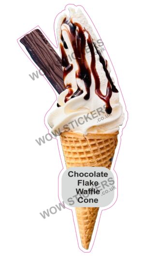 Chocolate Waffle Cone With Flake
