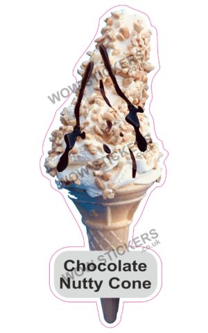 Chocolate Sauce And Nuts Cone