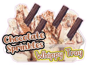 Chocolate Sprinkles With Flake & Sauce Whippy Tray