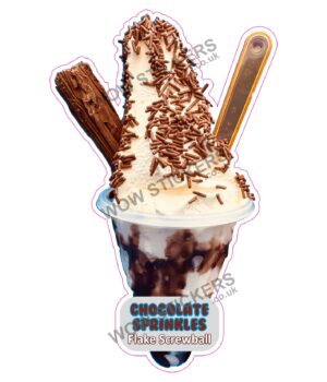 Chocolate Sprinkles Flake Screwball