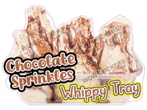 Chocolate Sprinkles With Sauce Whippy Tray