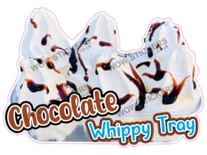 Chocolate Sauce Whippy Tray