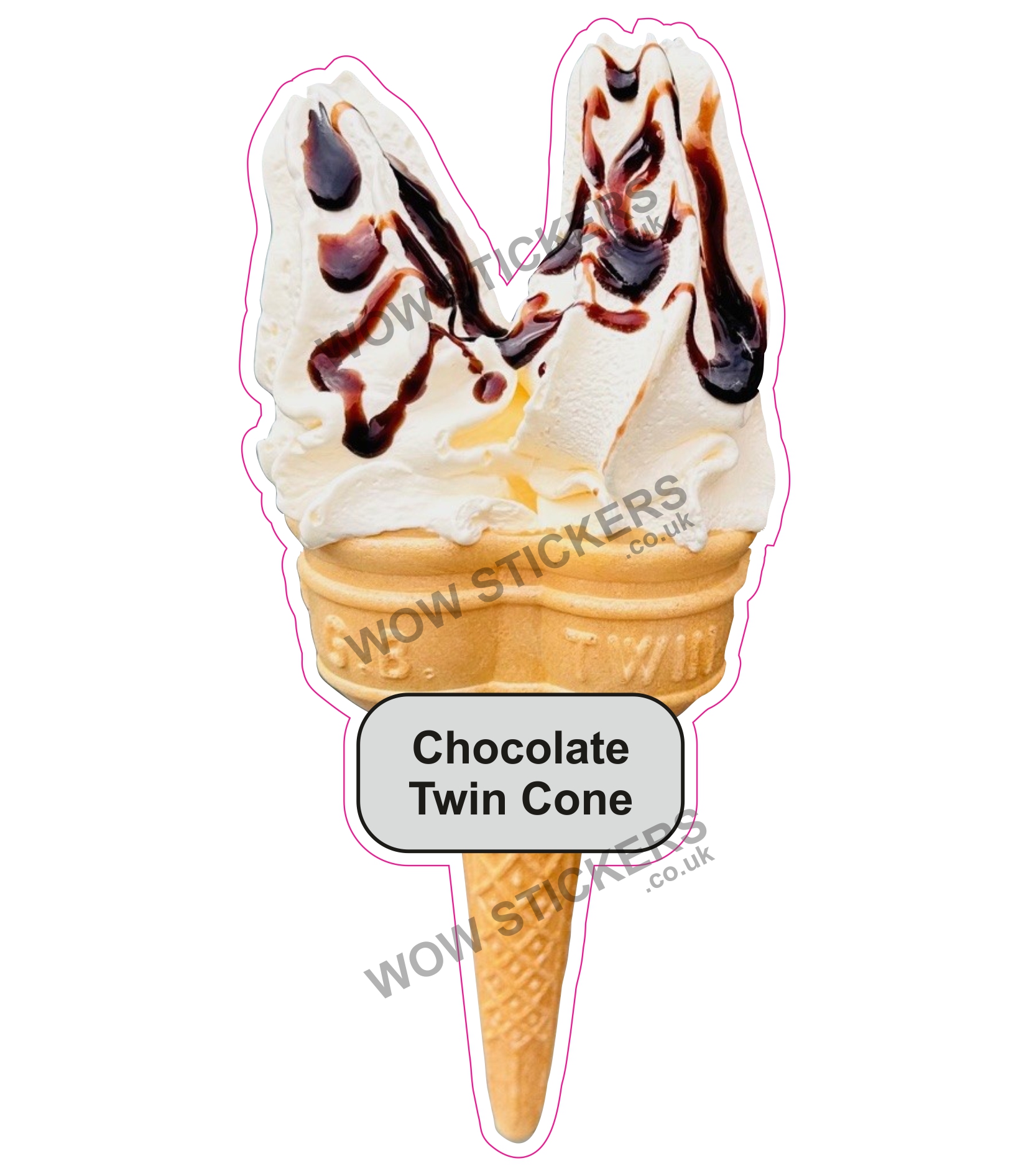 Chocolate Twin Cone