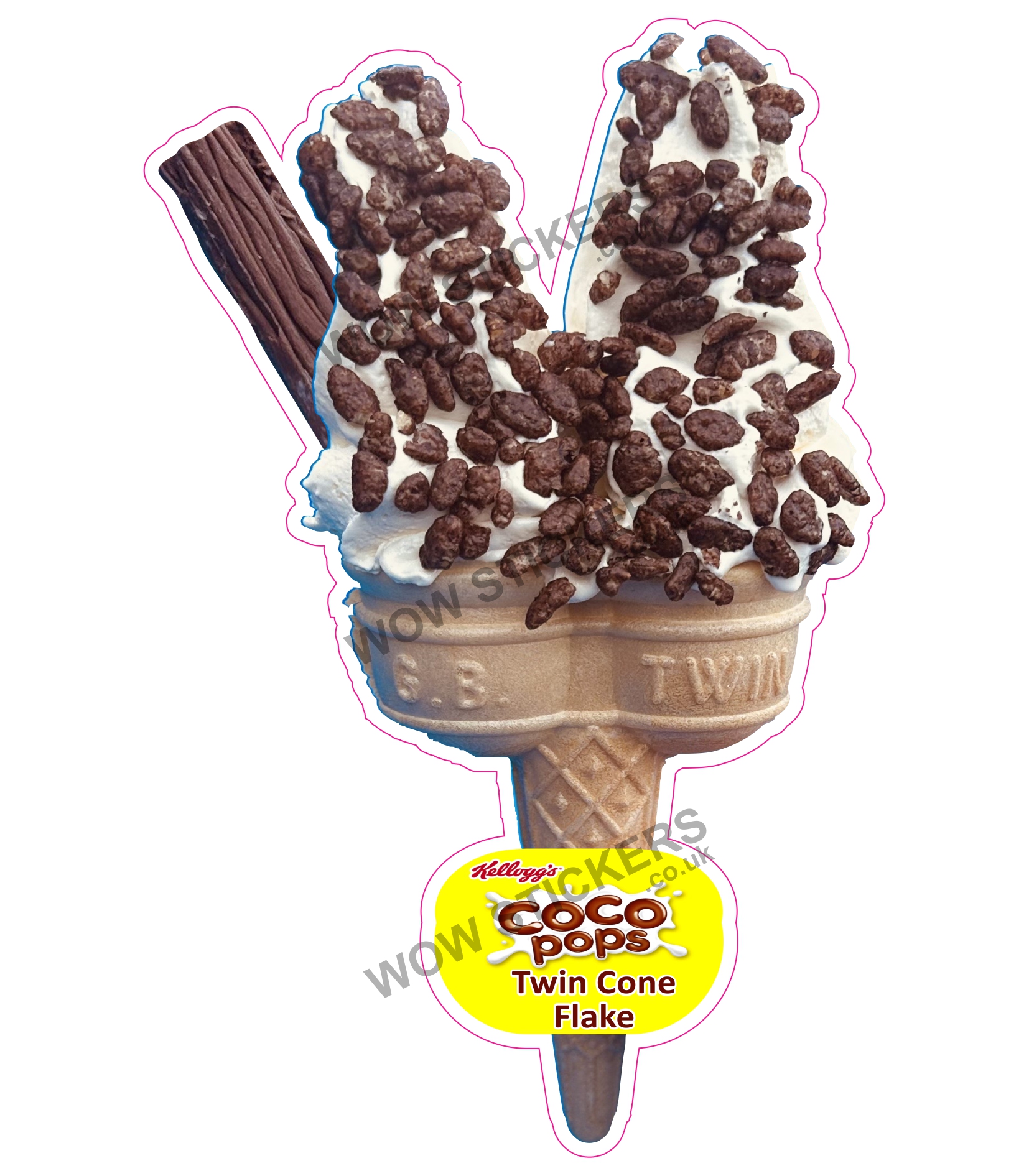 Coco Pops Twin Cone With Flake