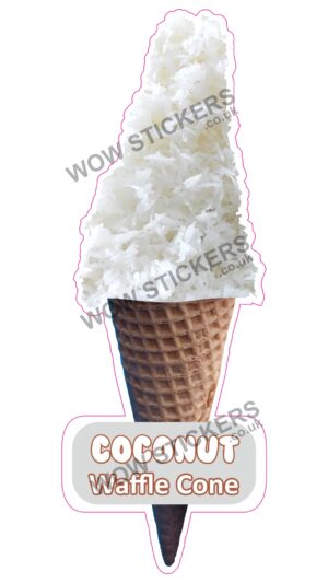 Coconut Waffle Cone