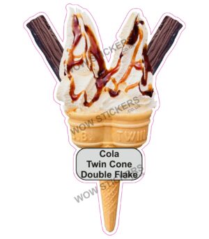 Cola Twin Cone Double Flake