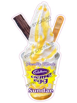 Creme Egg Sauce Sundae