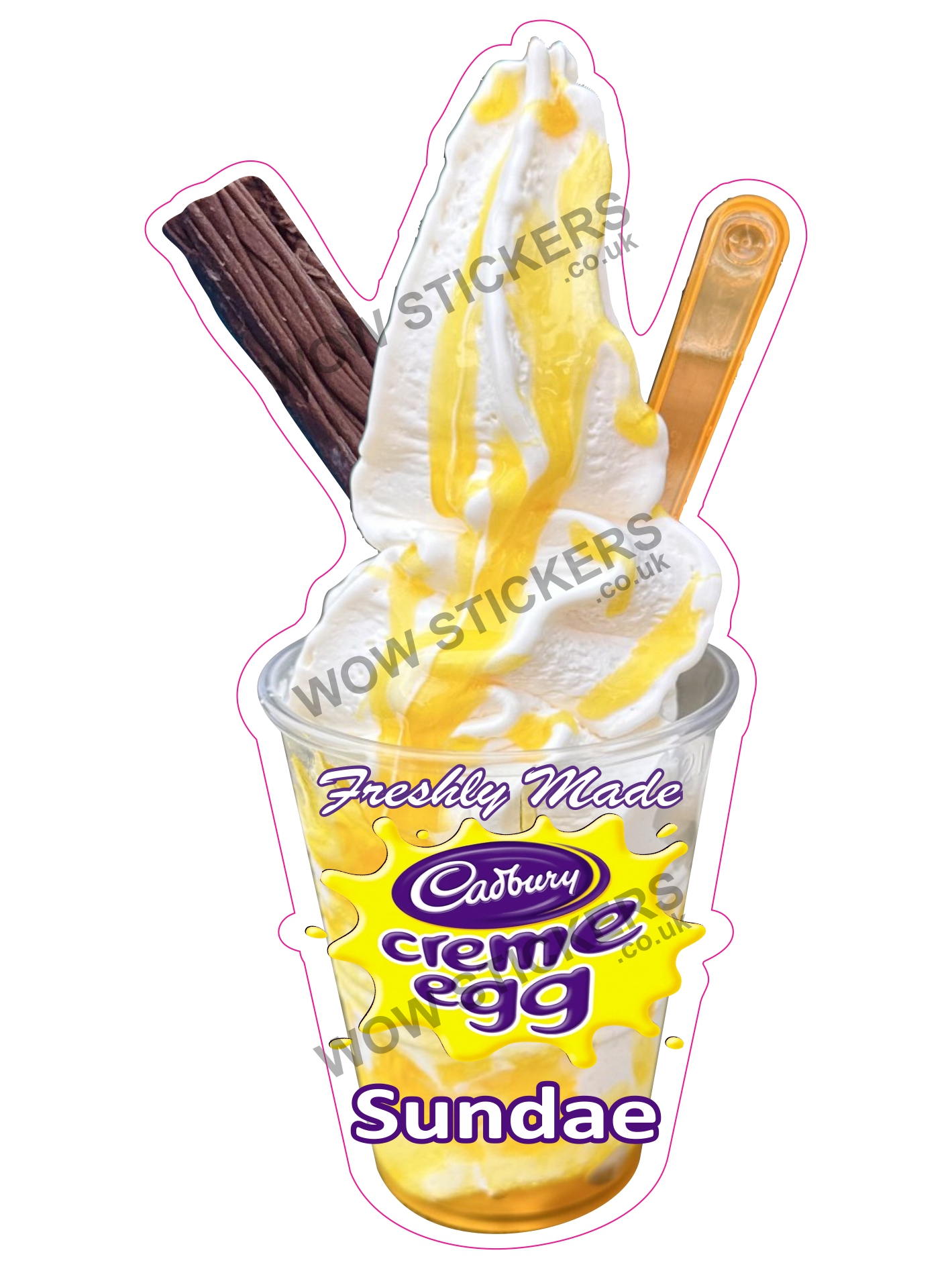 Creme Egg Sauce Sundae