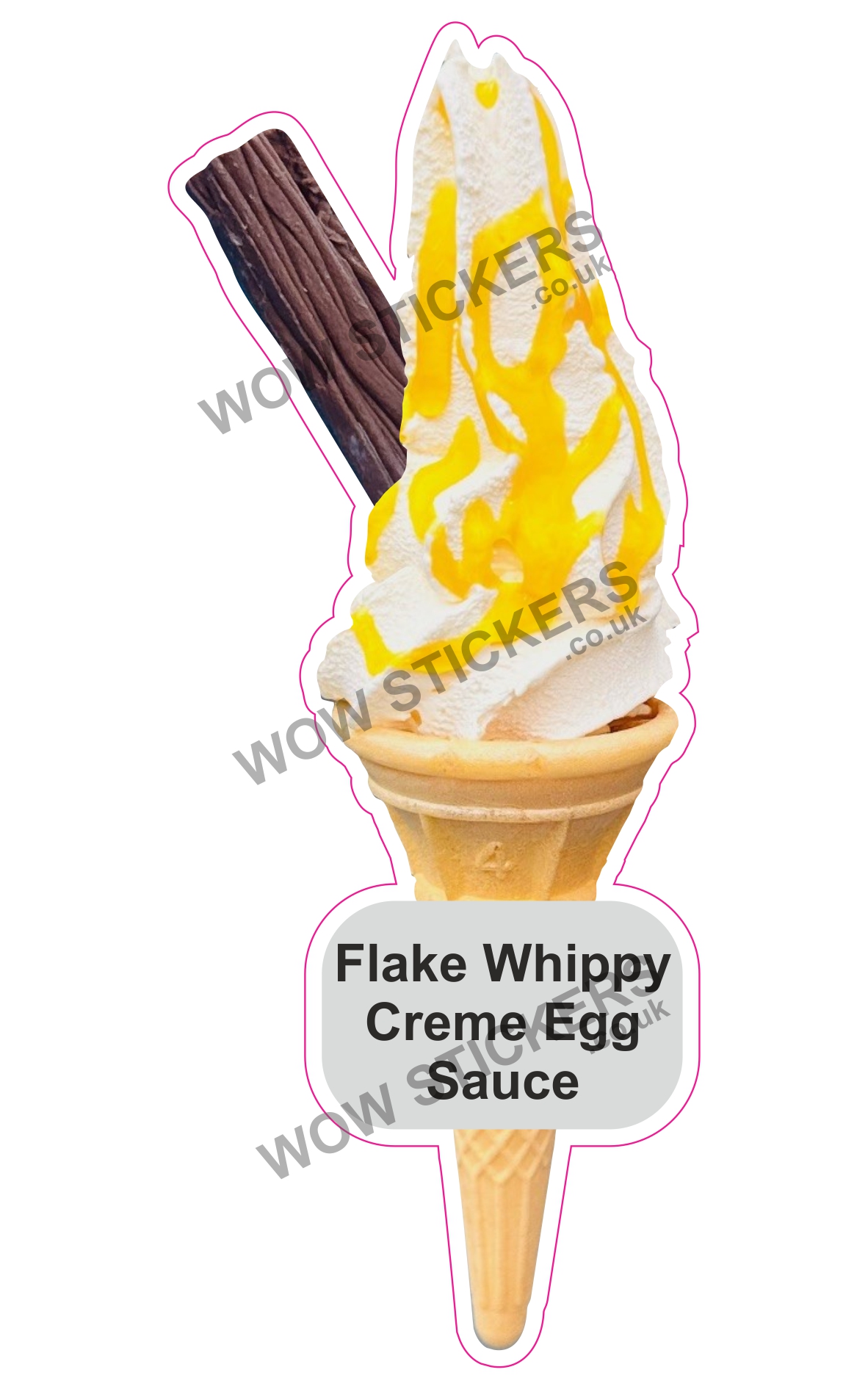 Creme Egg Flake Cone