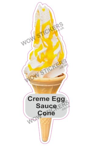 Creme Egg Sauce Cone