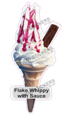 Flake Whippy with Sauce Cone