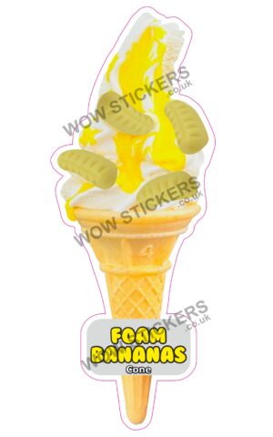 Foam Bananas Cone