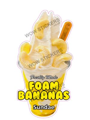 Foam Bananas Sundae