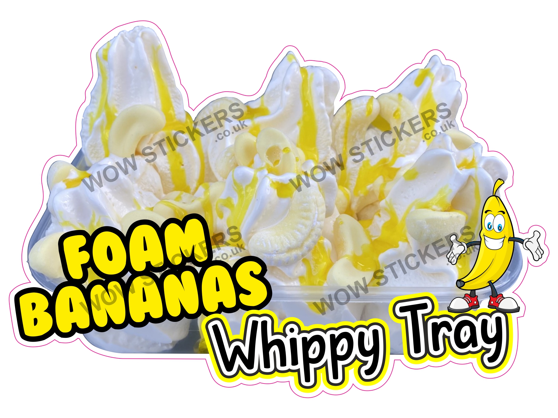 Foam Bananas Whippy Tray