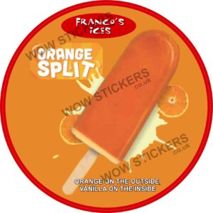Franco's Orange Split Lolly
