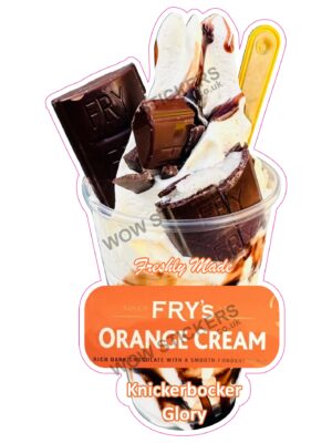 Frys Orange Cream Knickerbocker Glory
