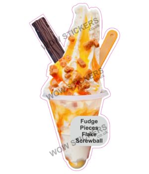 Fudge Pieces Flake Screwball