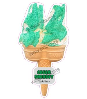 Green Sherbet Twin Cone
