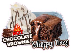 Hot Chocolate Brownie Cake Whippy Tray