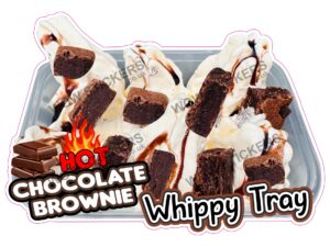 Hot Chocolate Brownie Whippy Tray