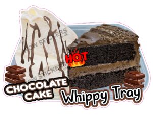 Hot Chocolate Cake Whippy Tray