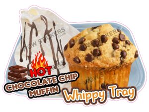 Hot Chocolate Chip Muffin Whippy Tray