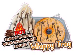 Hot Chocolate Donut Whippy Tray