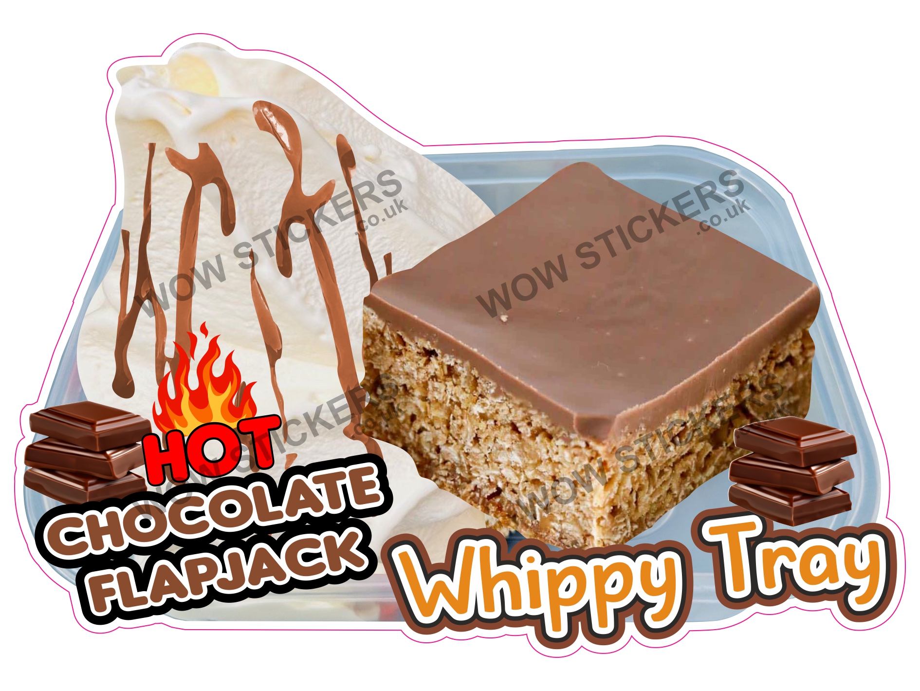 Hot Chocolate Flapjack Whippy Tray