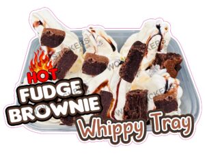Hot Fudge Brownie Whippy Tray