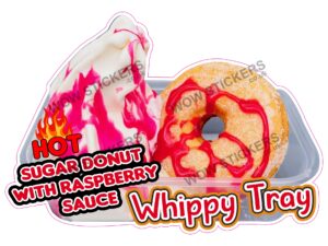 Hot Raspberry Donut Whippy Tray