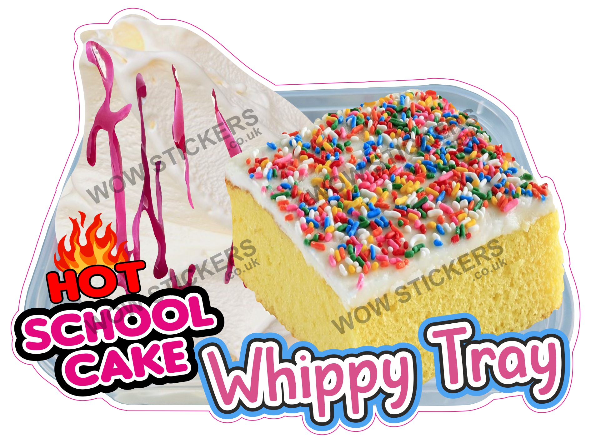Hot School Cake Whippy Tray