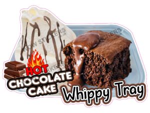 Hot Square Chocolate Cake Whippy Tray