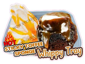 Hot Sticky Toffee Sponge Whippy Tray
