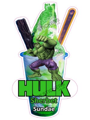 Hulk Sherbet Sundae
